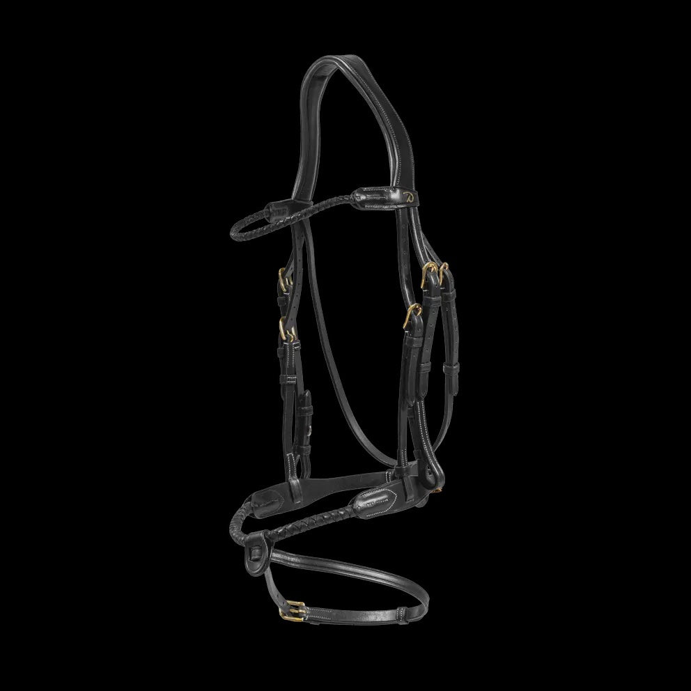 Dy'on Braided noseband Hoofdstel with removable flash