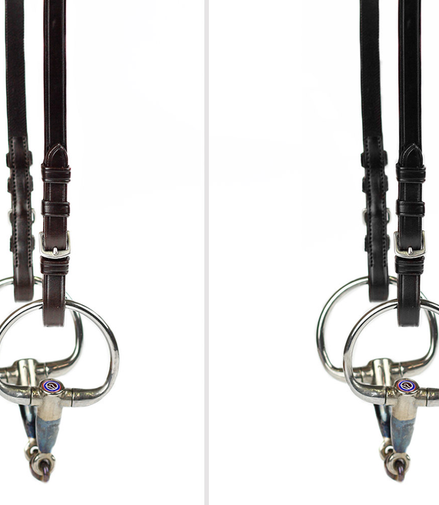 PS of Sweden Cheek Pieces with selectable cradle; flat; regular buckles