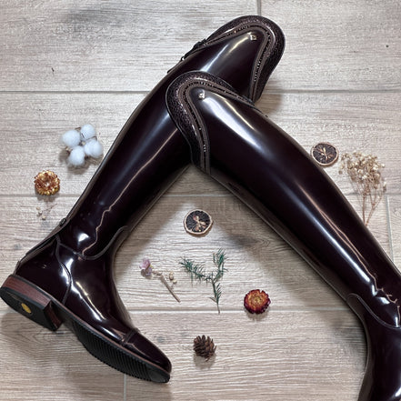 DeNiro Volta Gebürstetes Braun Top Piccolo Swarovski Kristalle 38 MA S