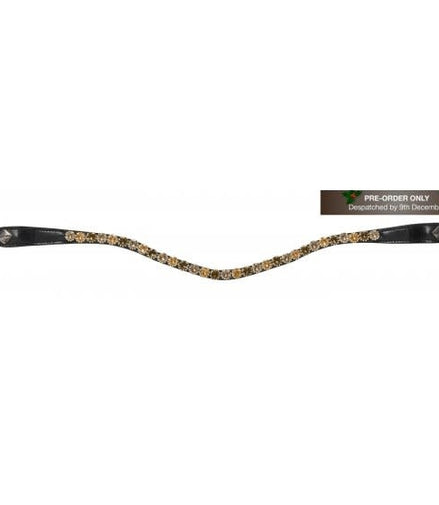 LeMieux Frontriem Spectrum Diamante Black Leder