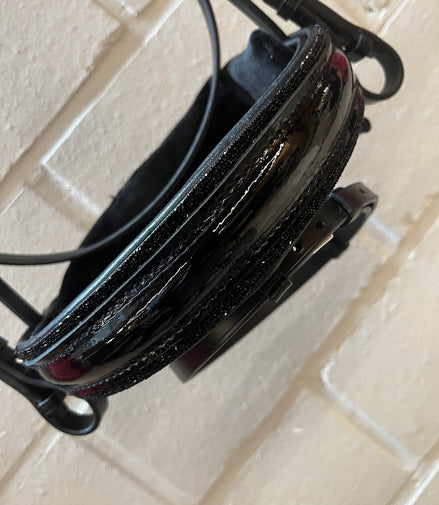 JUDI Trens Hoofdstel Traverso Rocks Black Chrome Patent Full