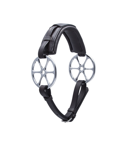 Stübben Flower ring leather; cheeks stainless steel