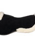 Acavallo Pocket & Memory Foam Half Pad W/risers Sheepskin Naturel Black