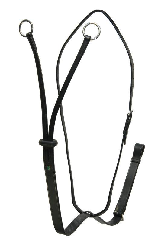 LJ Leathers Martingale; Chrome Buckles
