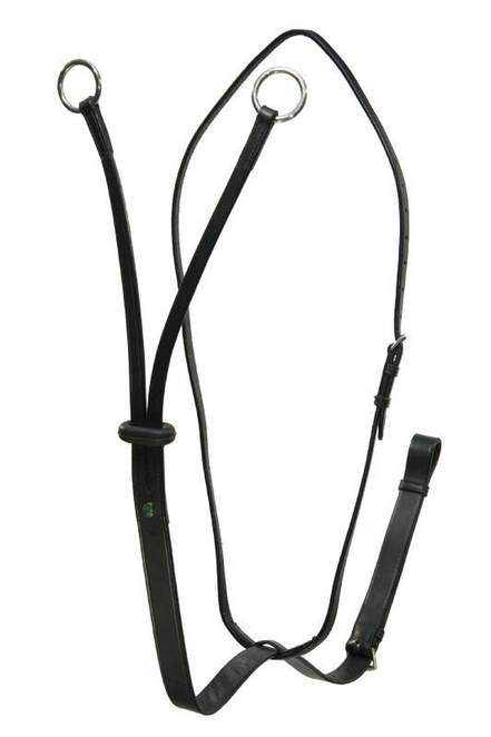 LJ Leathers Martingale; Chrome Buckles