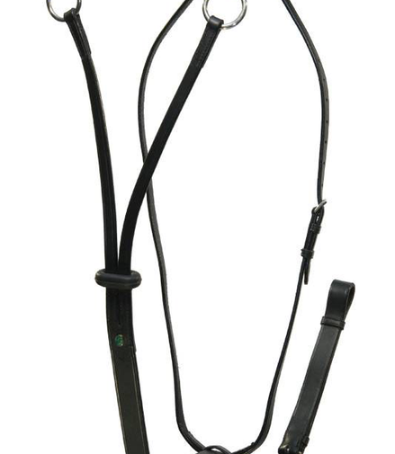 LJ Leathers Martingale; Chrome Buckles
