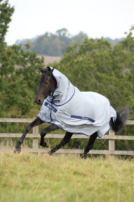 Bucas Buzz-Off & Neck Blue Vliegendeken