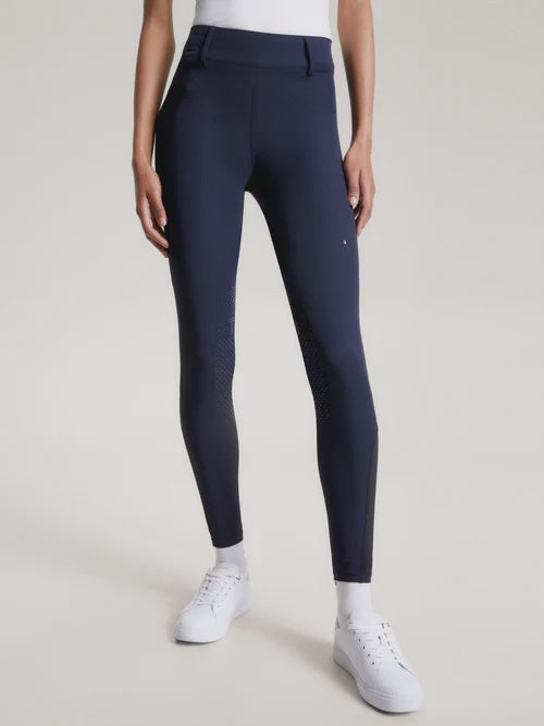 Tommy Hilfiger Equestrian Dames Hudson Hybrid Knee Grip Rijbroek Desert Sky