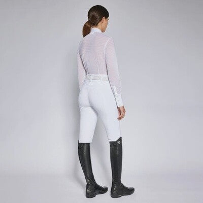 Cavalleria Toscana Wedstrijd Shirt Long Sleeves Polka Dot