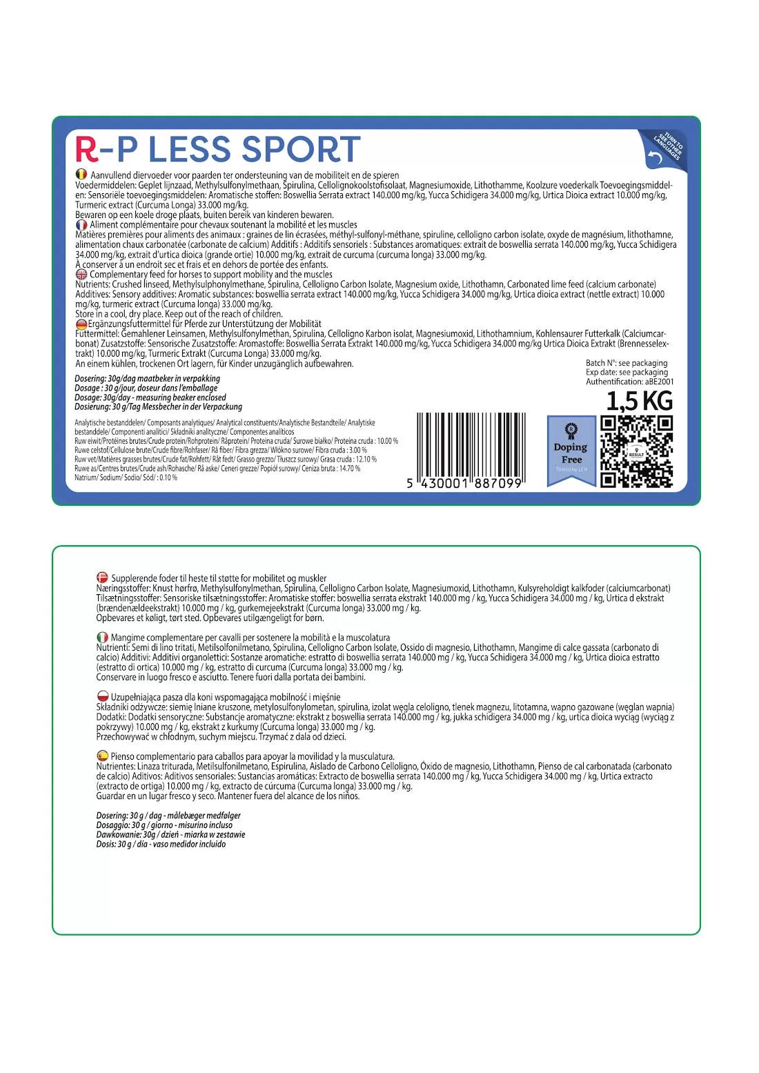 Result Equine R – P-Less Sport 1.5kg