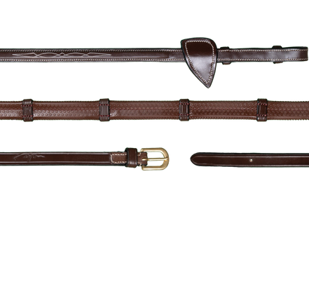 Dy'on 1/2 (13mm)  Rubber Teugels Met 7 Leder Stops