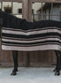Kentucky Heavy Fleece Paardendeken Square Stripes Brown