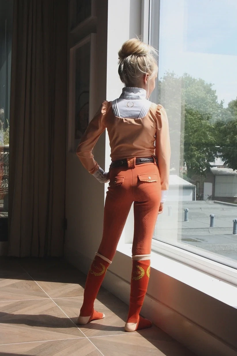 Joline Kinderreithose Royal Orange