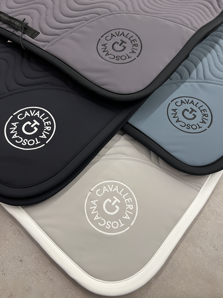 Cavalleria Toscana Double Orbit Wave Quilted Saddle Pad