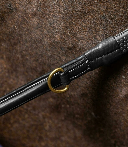 Dy'on 1/2 Howlett Rubber Reins with 7 Leather Stops