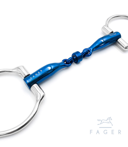 Fager Titanium Roller Eggbutts bit - BIANCA