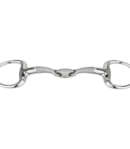 Sprenger Satinox Eggbutt Snaffle Double Jointed - Stainless Steel