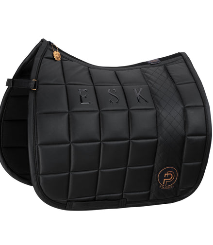 Eskadron Zadeldek Big Square Faux Leather Platinum 23 Black