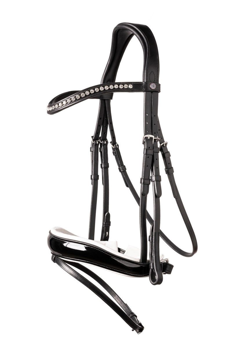 Trust Rotterdam Large Patent Crank Noseband Headstall