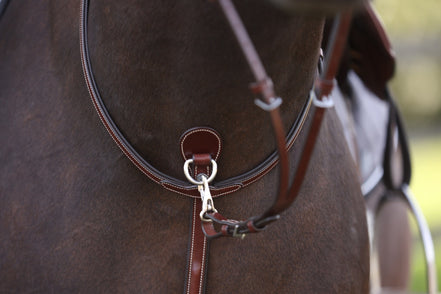 LJ Leathers Pro Selected Martingaal met rvs gespen