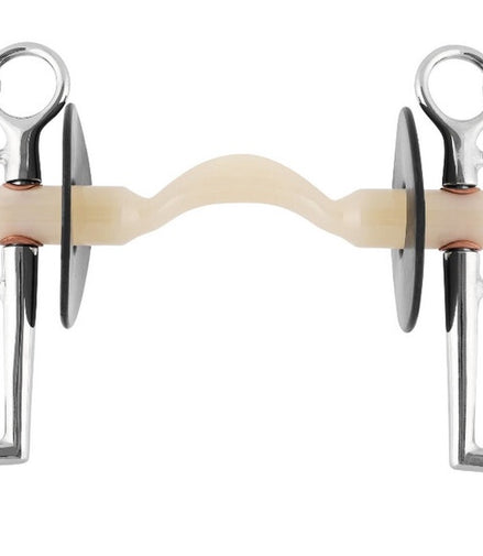 Nathe Pelham soft Mullen Mouth port and short cheeks - 20mm