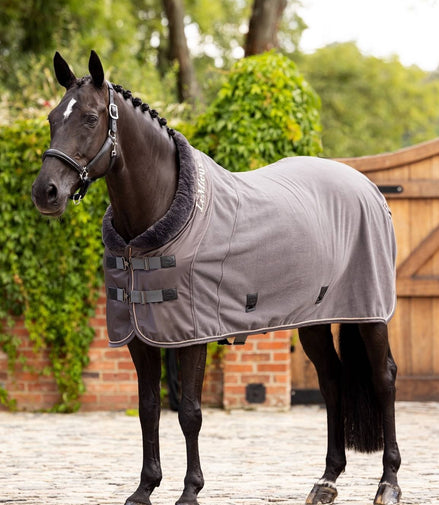 LeMieux Luxe Fleece Paardendeken Graphite