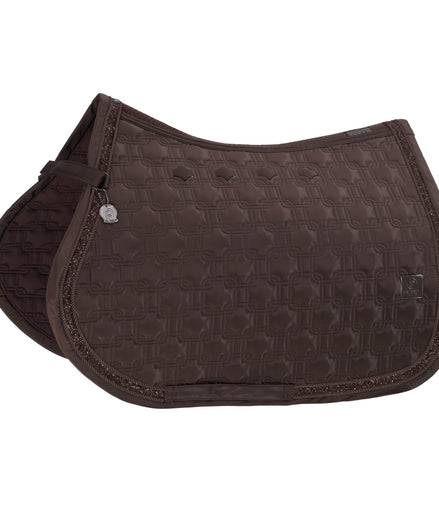 Eskadron Saddle Pad Highgloss Chain Jewel Platinum 24