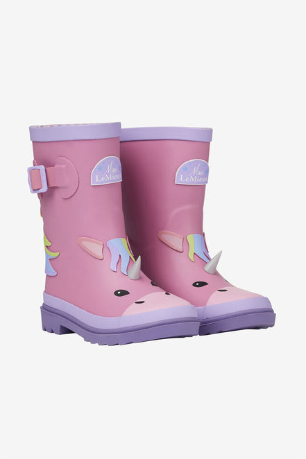 LeMieux Puddle Pals Kids Rain Boots Welly Unicorn