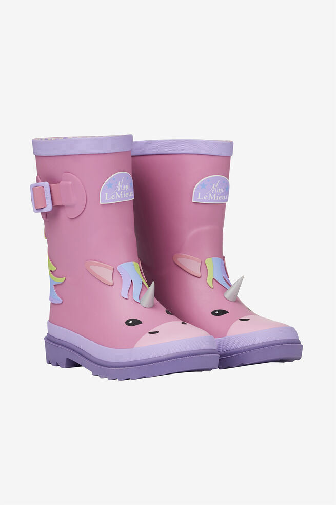 LeMieux Puddle Pals Kids Rain Boots Welly Unicorn