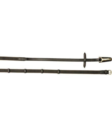 Euroriding Non-slip Reins with Snap Hook Natural Line