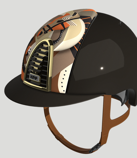 Kep Italia Cromo 2.0 Polish Brown Front Pegasus Orange Mirror Gold Strap Cognac