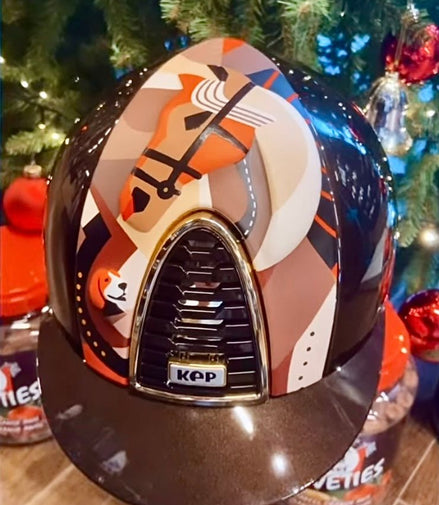 Kep Italia Cromo 2.0 Polish Brown Front Pegasus Orange Mirror Gold Strap Cognac