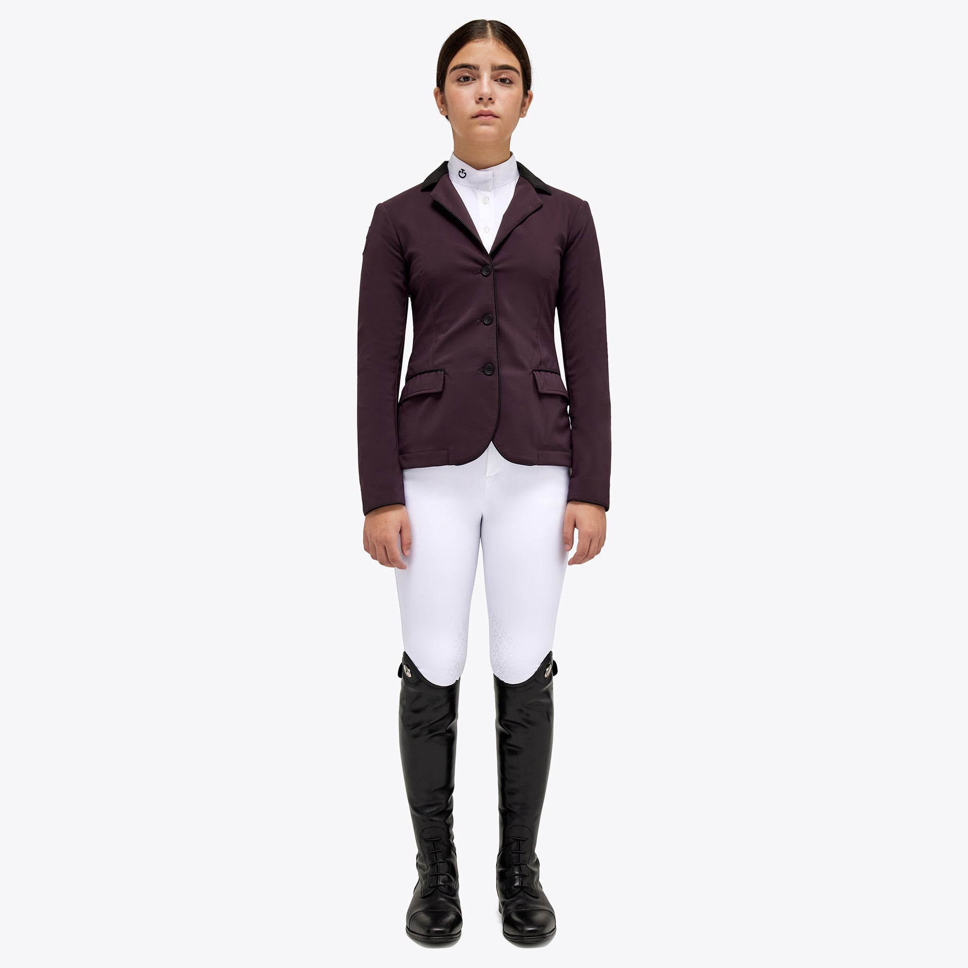 Cavalleria Toscana Mädchen GP Young Rider Jacke Dunkelviolett (3A00)