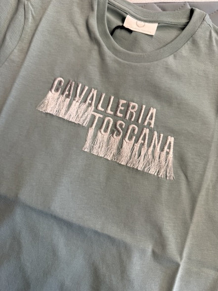 Cavalleria Toscana Cotton T-Shirt with/3D Stamp Logo Women