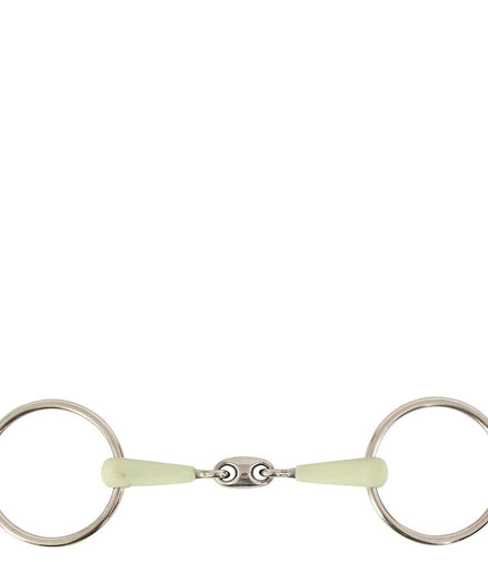 BR Double Jointed Water Snaffle Apple Mouth Core Stainless Steel 14mm