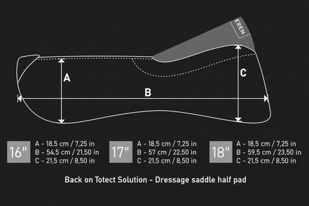 Winderen Dressuurzadelonderlegger