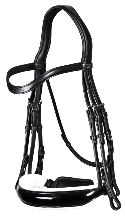 Dy'on Patent Large Crank Noseband White Pad. - New English
