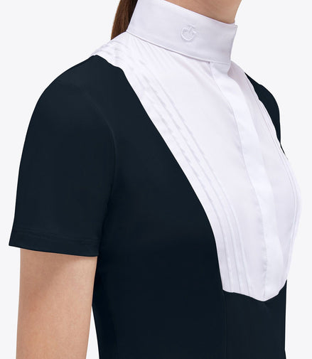 Cavalleria Toscana Jersey-Wettkampfshirt S/S mit Latz für Mädchen