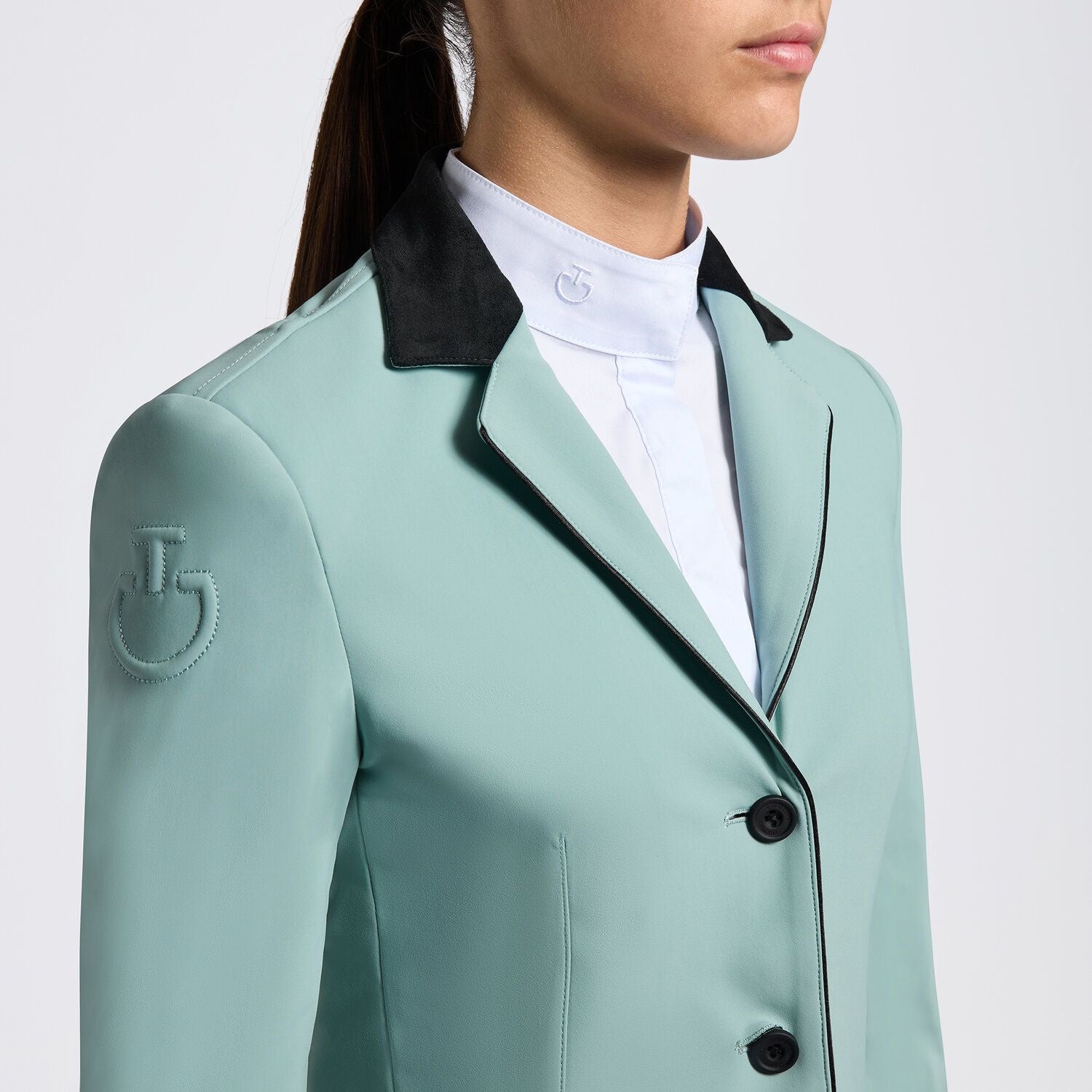 Cavalleria Toscana Girls Competition Jacket Light Teal Green
