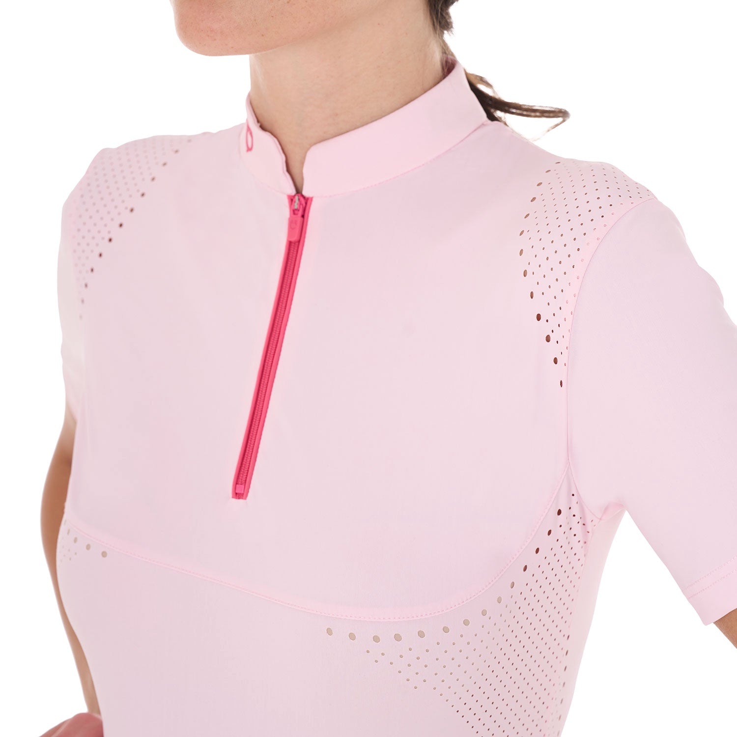 Equestro Dames Training Polo Contrast
