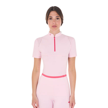 Equestro Dames Training Polo Contrast