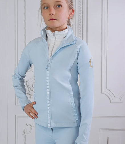 Joline Vest Meisjes Aqua Blue