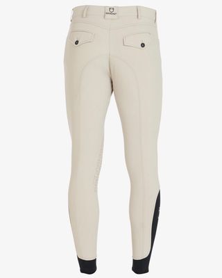 Pantalon d'équitation d'été pour homme, coupe slim, avec genouillères intégrées