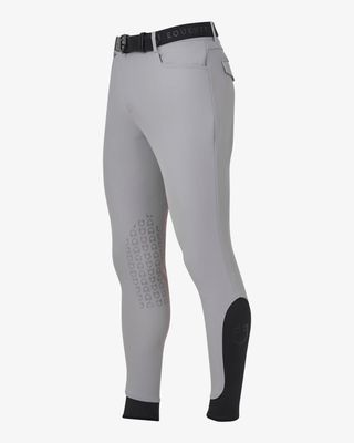 Pantalon d'équitation d'été pour homme, coupe slim, avec genouillères intégrées