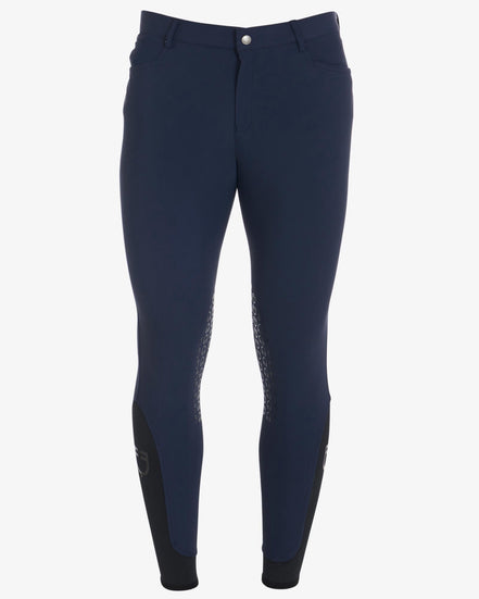 Equestro Heren Slim Fit Zomer Rijbroek Knie Grip