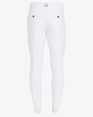 Pantalon d'équitation d'été pour homme, coupe slim, avec genouillères intégrées