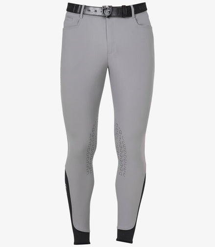 Equestro Herren-Reithose Slim Fit Sommer mit Kniebesatz