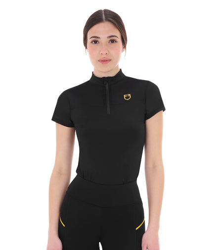 Equestro Dames Trainingspoloshirt met Mesh