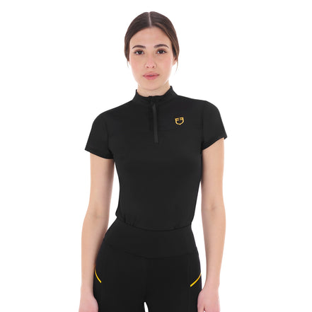 Equestro Dames Trainingspoloshirt met Mesh