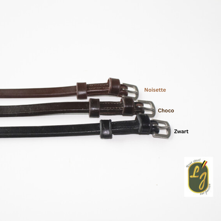 LJ Leathers Martingaal; Messing gespen